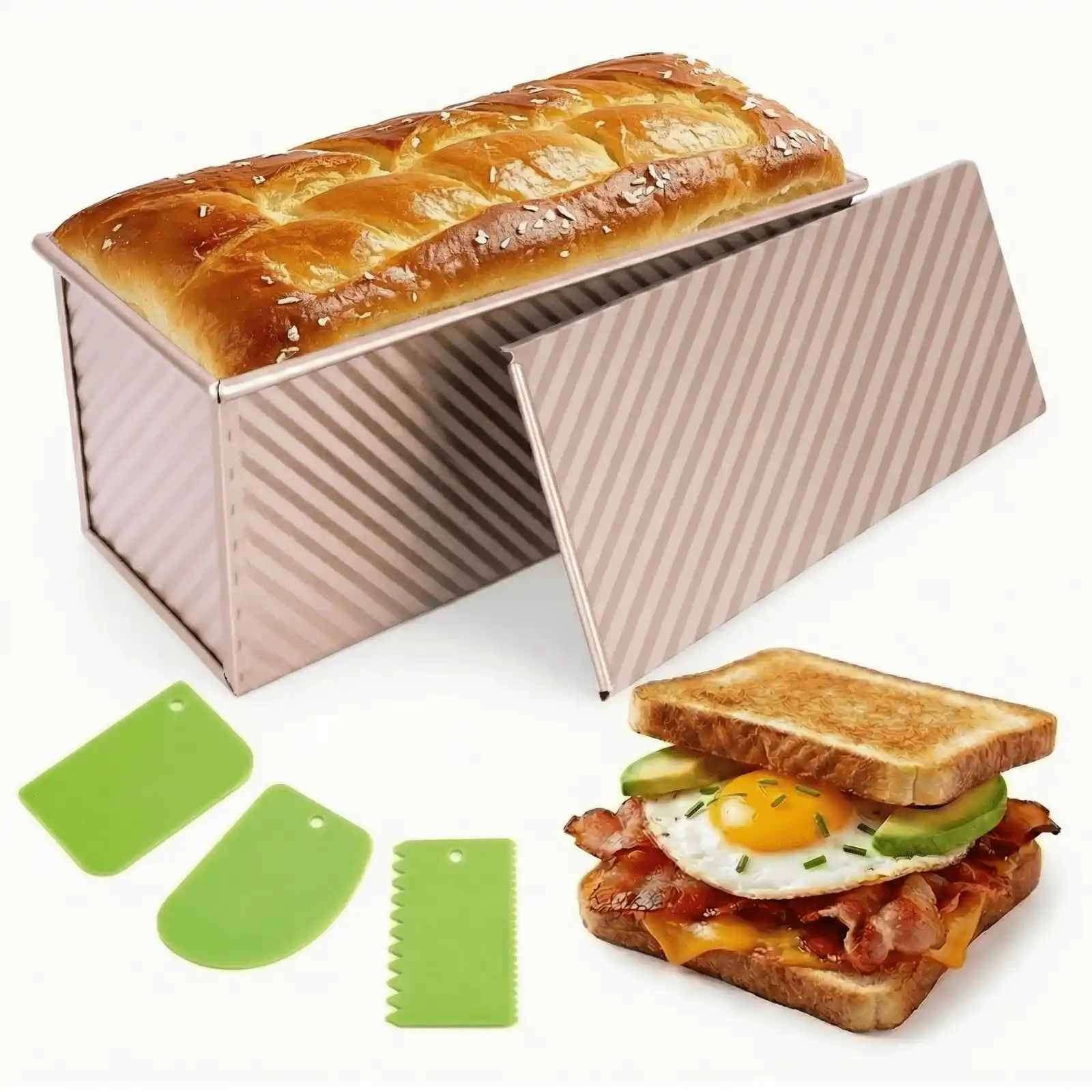 2.2lb Pullman Bread Loaf Pan with Lid